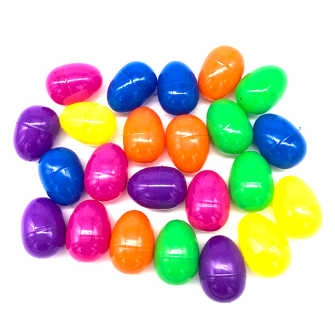 Multicolor Plastic Easter Eggs (Pack of 24)