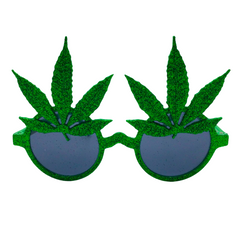 Glittered Weed Glasses (Each)