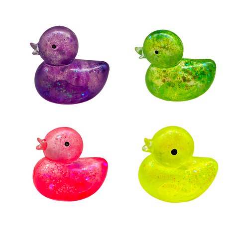 2.25" Glittered Duck - Assorted Colors (Each)