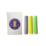 3 Piece Mardi Gras Chalk Set - Purple, Green, Yellow (Each)