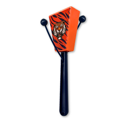 7.5" Orange and Blue Tiger Cowbell (Dozen)