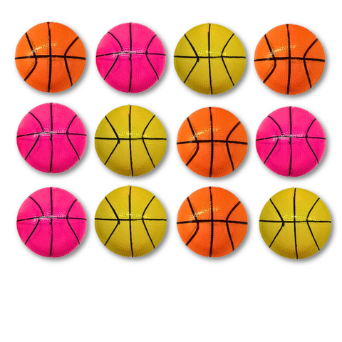 8cm Neon Basketball Assorted Colors (Dozen)