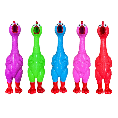 24" Giant Rubber Chicken - Assorted Neon Colors (Each)