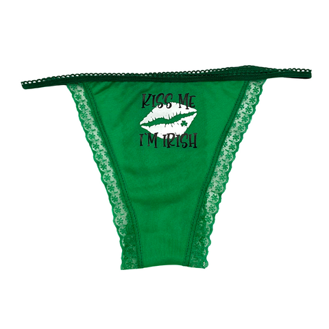 Kiss Me I'm Irish Panties - Green (Dozen)