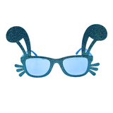 Blue Glitter Bunny Sunglasses (Each)