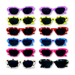 Kids Assorted Color Novelty Sunglasses (Pack of 12)