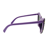 Lavender Heart Shaped Rhinestone Sunglasses (Each)