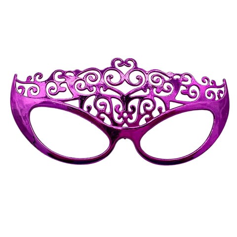 Purple, Green and Yellow Masquerade Sunglasses (Pack of 12)