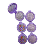 Mardi Gras Collapsable Pocket Brush (6 Pack)