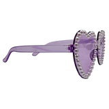 Purple Pearl Heart Sunglasses (Each)