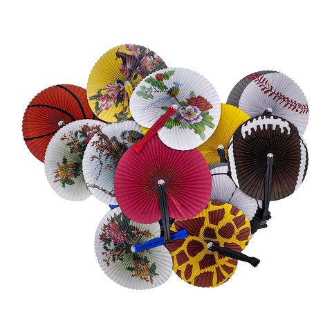 10" Folding Fan Assortment (Pack of 48)