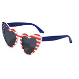 American Flag Heart Sunglasses (Each)