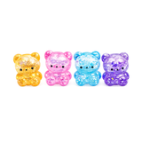 Glittered Maltose Teddy Bear Squishy Toy - Assorted Colors  (Each)