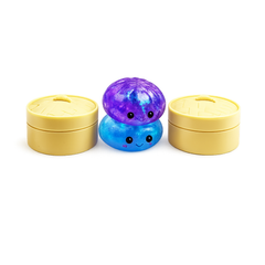 Mini Glittered Maltose Dumpling Squishy with Steamer-  Assorted Colors (Each)