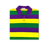 Purple, Green, and Gold Long Sleeve Polo Shirt (Each)