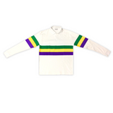 Purple, Green, and Gold Long Sleeve Rugby Shirt (Each)