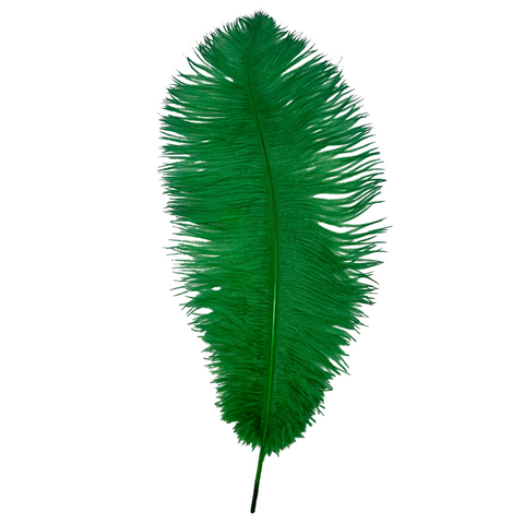 Green Ostrich Feather Plume 18" to 20" (Pack of 6)