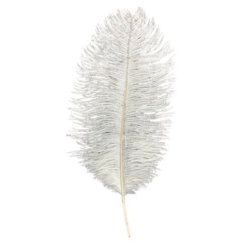 White Ostrich Feather Plume 18" to 20" (Pack of 6)