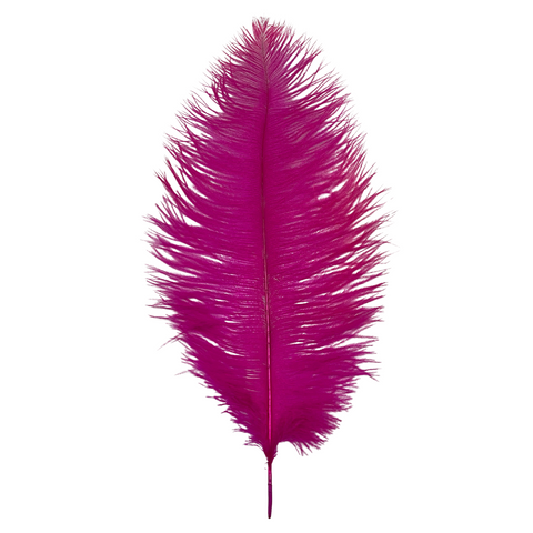 Hot Pink Ostrich Feather Plume 18" to 20" (Pack of 6)