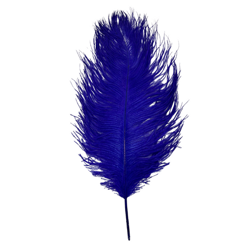 Royal Blue Ostrich Feather Plume 18" to 20" (Each)