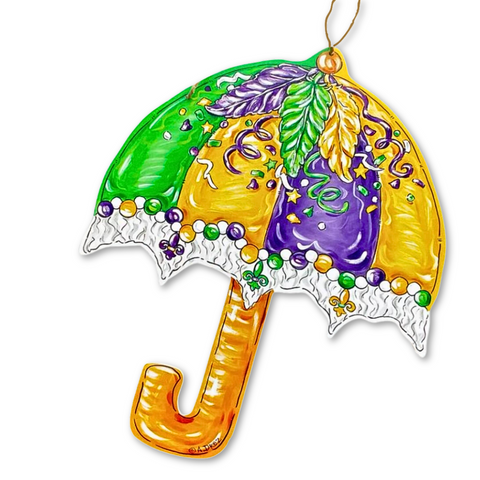 Second Line Mardi Gras Umbrella Door Hanger (Each)