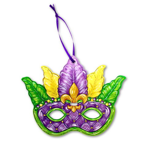 Mardi Gras Mask Ornament (Each)