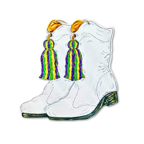 Mardi Gras Marching Boots Ornament (Each)