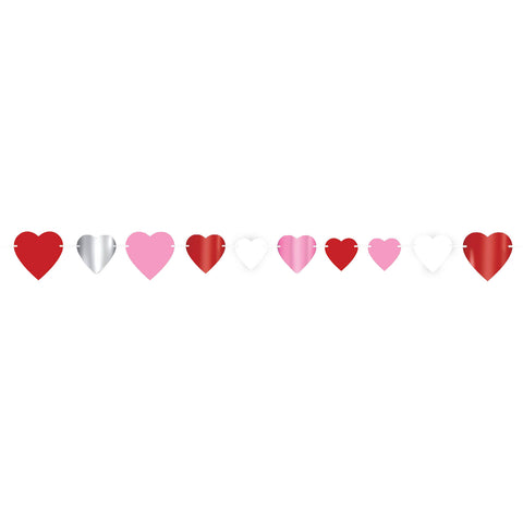 Heart Streamer - 7" x 6' (Each)