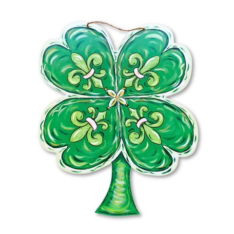 St. Patrick's Four Leaf Clover Door Hanger (Each)