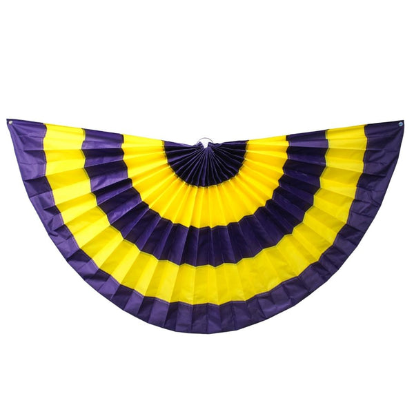 Purple and Gold Bunting - 6' x 3' (Each) – Mardi Gras Spot