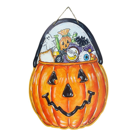 Halloween Pumpkin Door Hanger (Each)