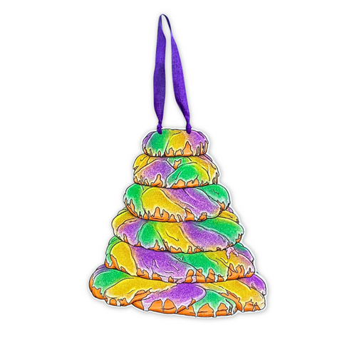 King Cake Tower Door Hanger (Each)