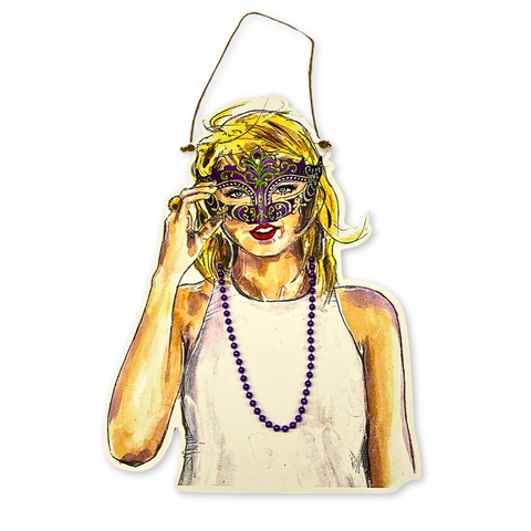 Mardi Gras Taylor Swift Door Hanger (Each)