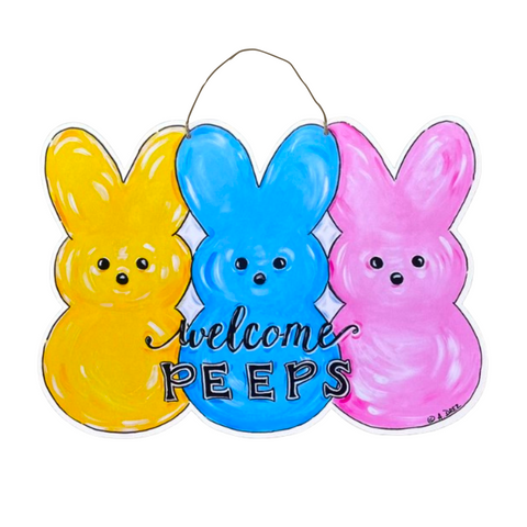 Easter Peeps Bunny Door Hanger (Each)
