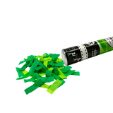 Light Green and Dark Green Paper Confetti Cannon 18" (Each)