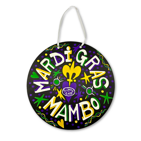 Mardi Gras Mambo Door Hanger (Each)
