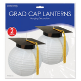 9.5" Graduation Cap Paper Lanterns - 2 pieces (Each)