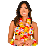 Adjustable Floral Luau Bikini Top (Each)