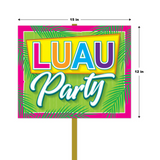 Luau Party Yard Sign - 12" x 15" (Each)