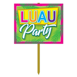 Luau Party Yard Sign - 12" x 15" (Each)