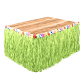 Green Artificial Grass Luau Table Skirting - 30" x 9' (Each)