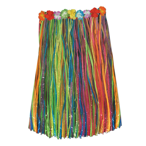 Adult Artificial Grass Luau Hula Skirt - Assorted Colors 36"W x 32"L (Each)