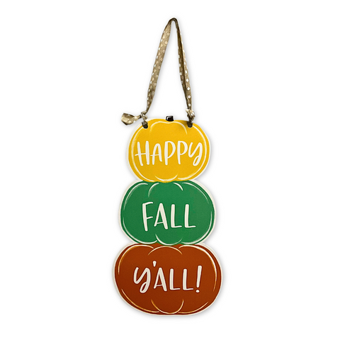 Happy Fall Y'all Door Hanger (Each)