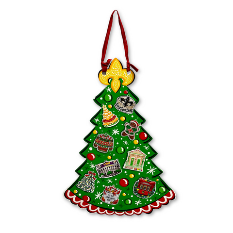 NOLA Christmas Tree Door Hanger (Each)