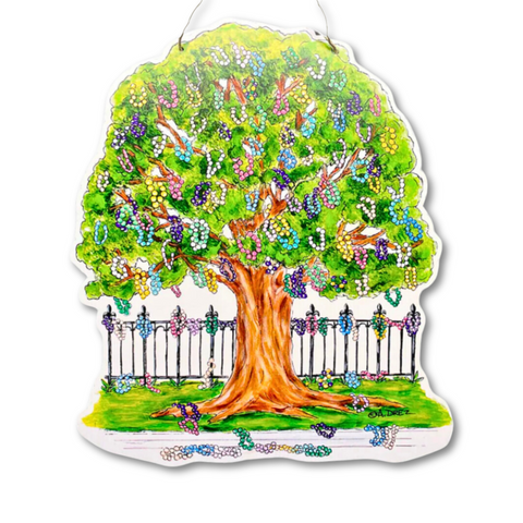 Mardi Gras Bead Tree Door Hanger (Each)