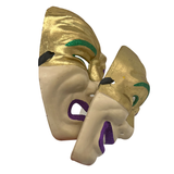 8X6" Mardi Gras Painted and Glitter Masks (Each)