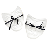 8X6" Mardi Gras Painted and Glitter Masks (Each)