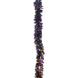 6' Purple, Green, and Gold Crinkle Garland (Each)