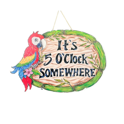 5 O'clock Somewhere Door Hanger (Each)