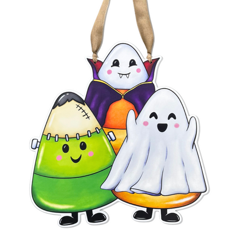 Candy Corn Trio Door Hanger (Each)